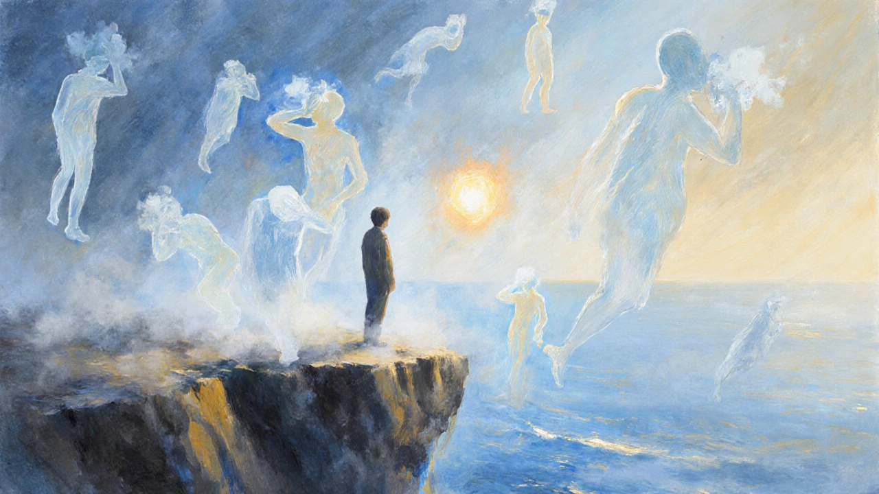 Bir kişi Kumburgaz kıyısında stresinden arınırken sıcak bir ışık eşlik ediyor.