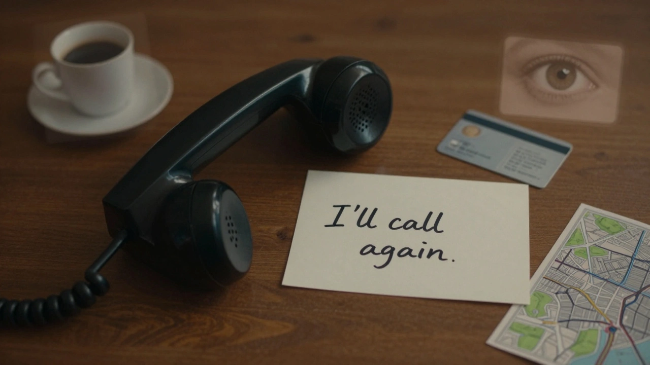 Bir telefon alıcı ve 'tekrar arayacağım' notu, duygusal bir izlenimin sembolü.