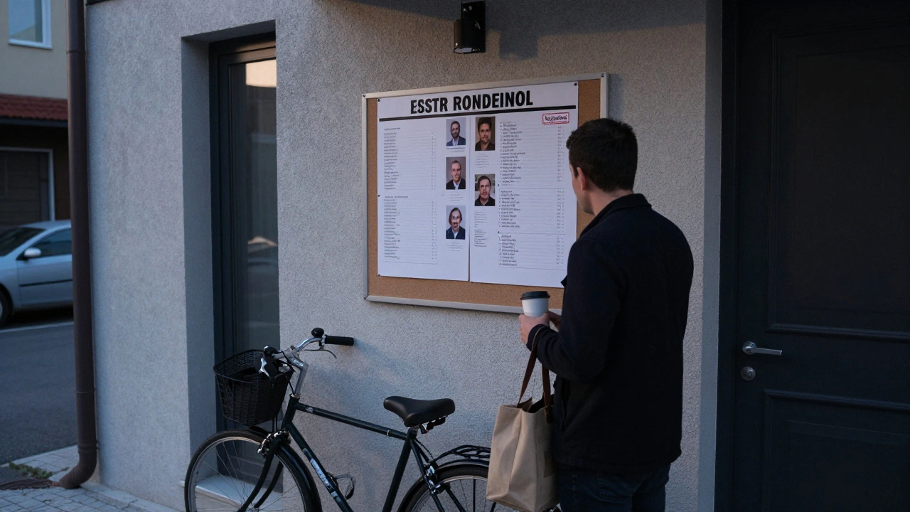 Bir panoda doğrulanmış eşlik hizmeti verenlerin listesi asılı.