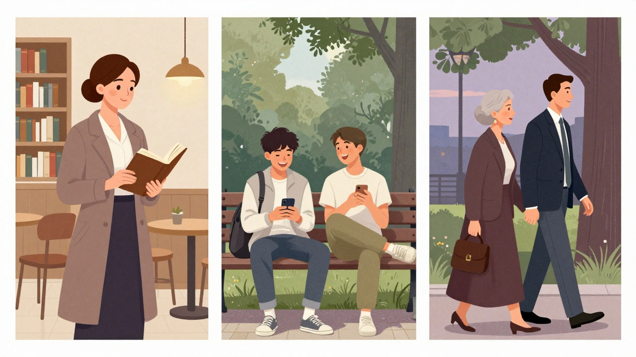 Üç farklı escort profili: kültürlü bir kadın, genç bir öğrenci ve deneyimli bir kadın, Atasehir'de sakin anlar yaşıyor.