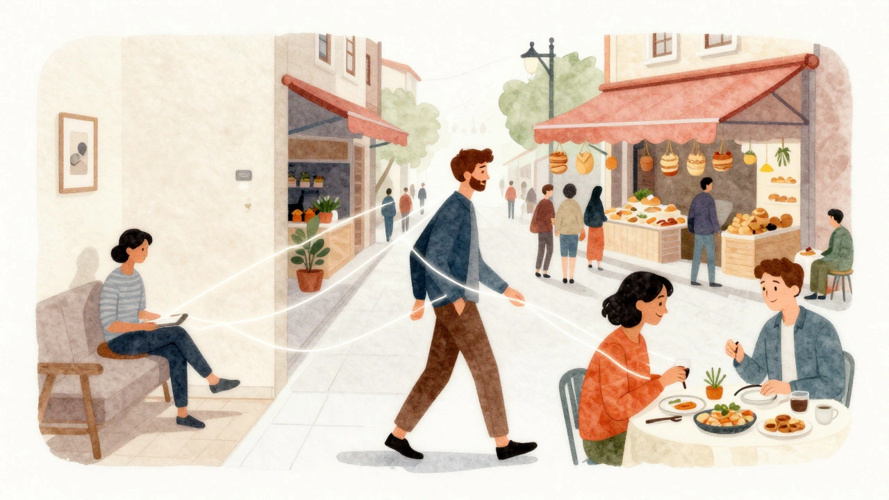 İstanbul'da yalnızlık, eşlik ve insan bağlantısı sembolik olarak gösteriliyor.